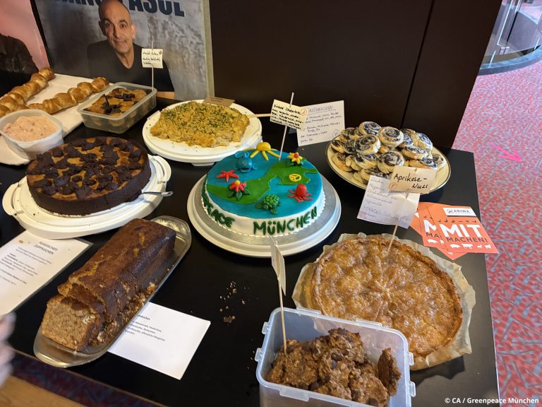 Kuchenbuffet beim veganen Brunch