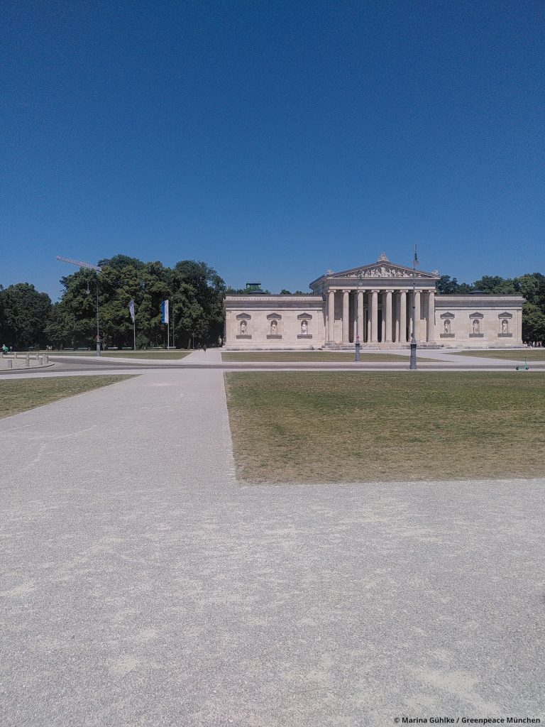 Königsplatz in der Sommerhitze